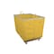 Steele Canvas Basket 18 BU Permanent Truck Yellow Vinyl w/Grey Vinyl - 4in Casters 9218VYLWVGRYW4 - alternate 1